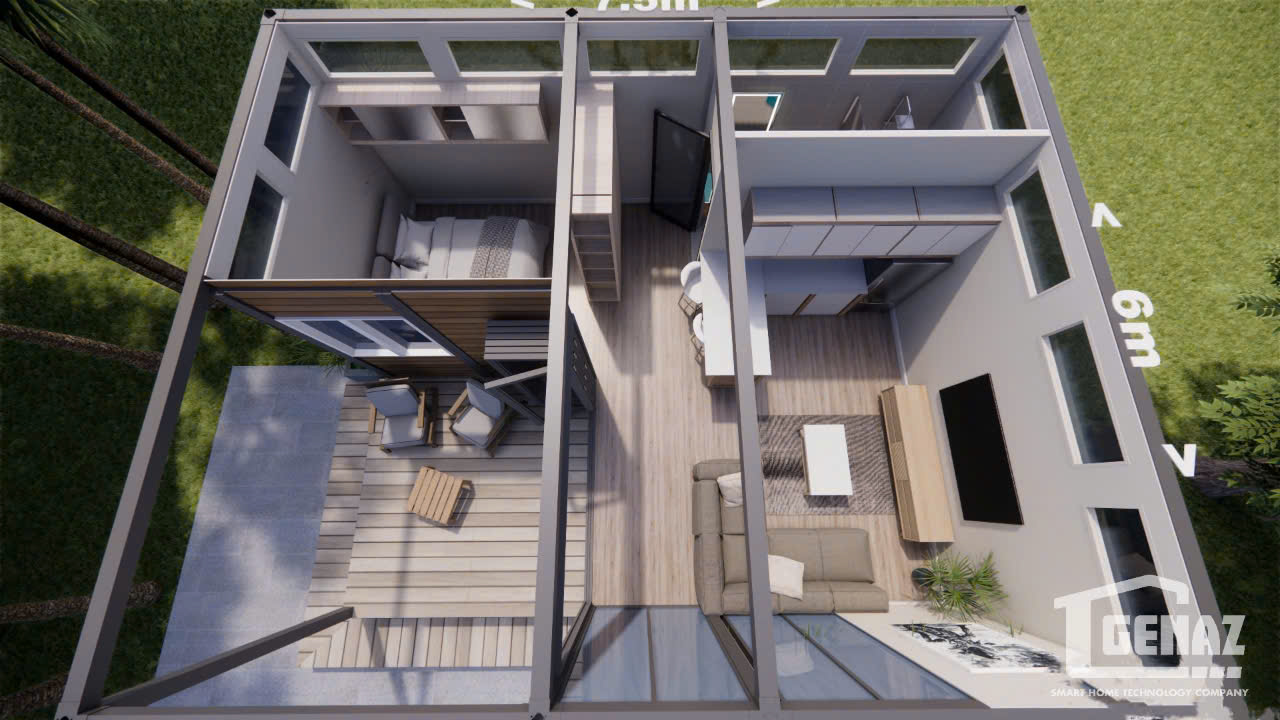 2. Nhà lắp ghép Homestay