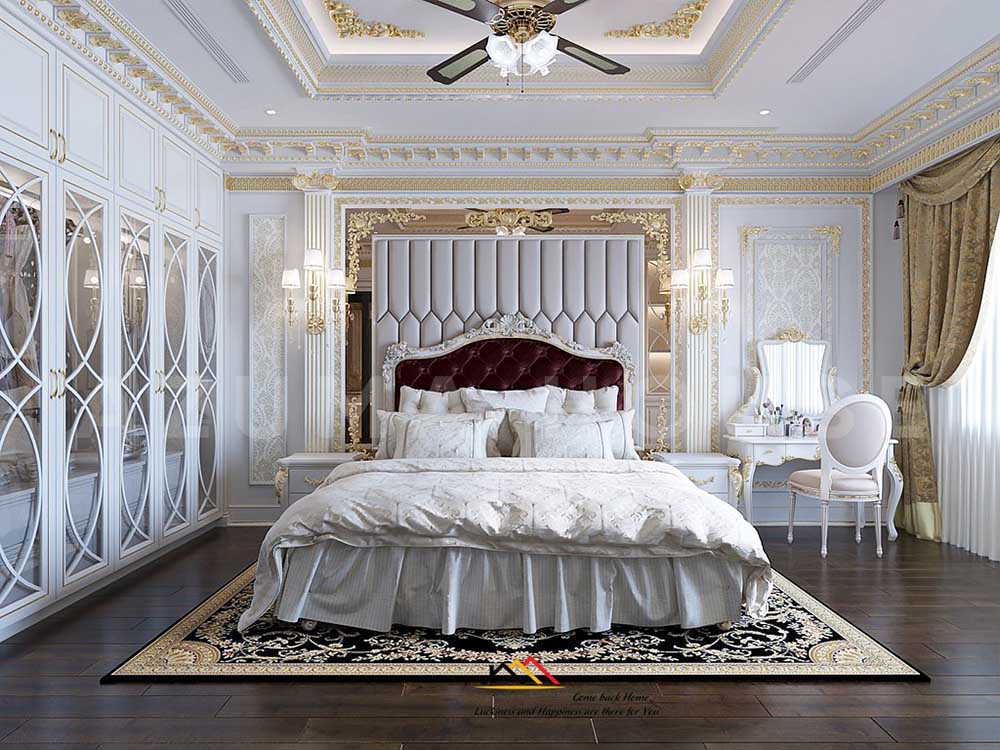 Thiết kế nội thất nhà ống tân cổ điển sang trọng thượng lưu