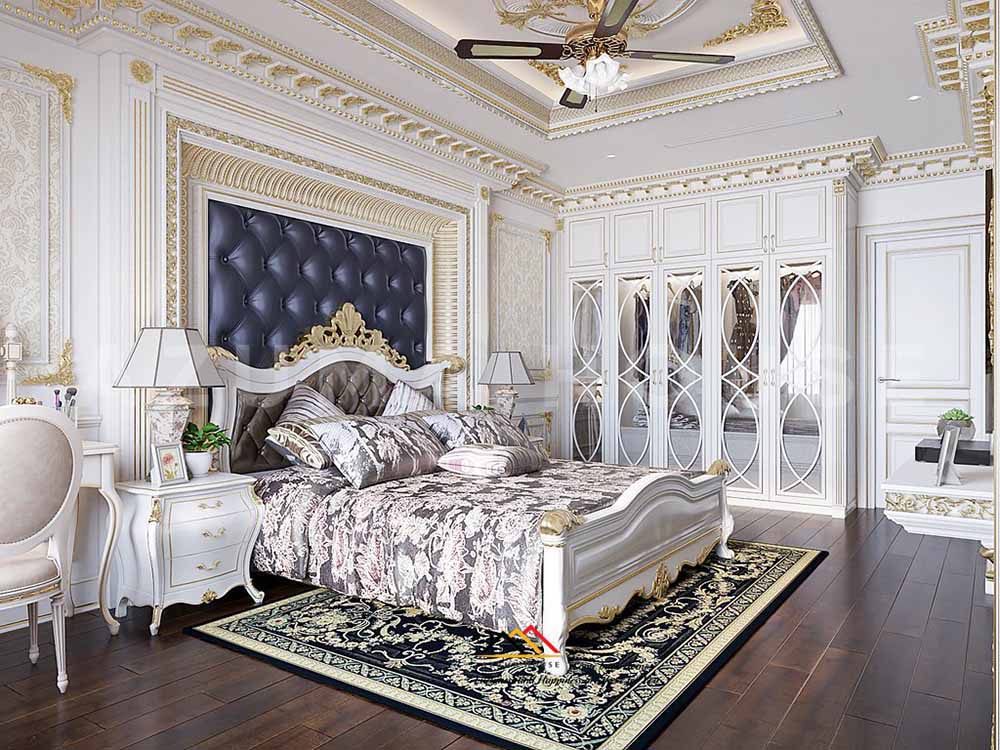 Thiết kế nội thất nhà ống tân cổ điển sang trọng thượng lưu