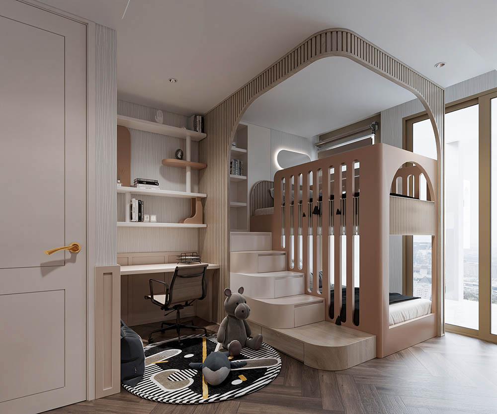 6 ý tưởng thiết kế căn hộ chung cư 4 phòng ngủ đẹp độc đáo