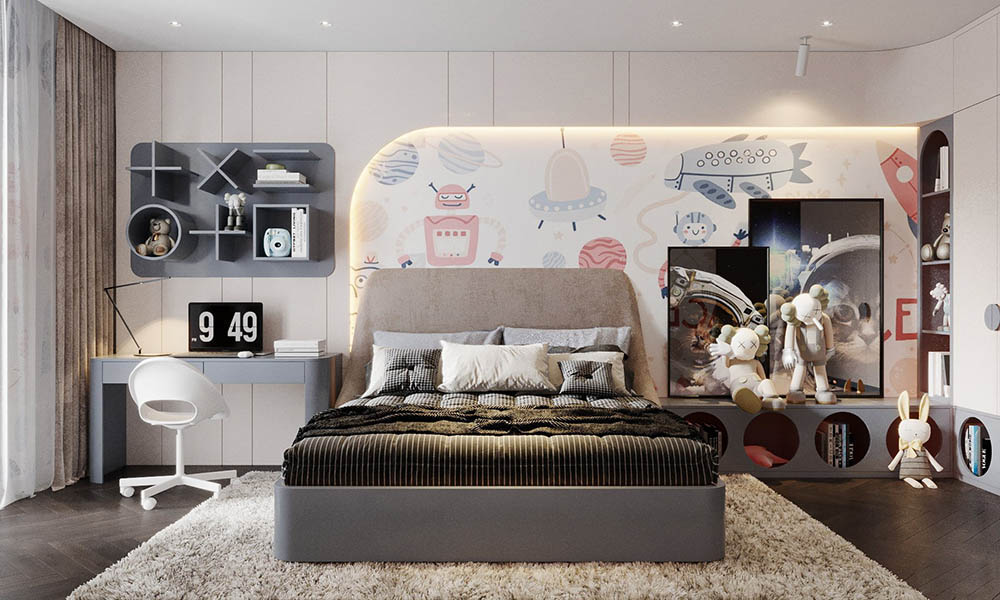 6 ý tưởng thiết kế căn hộ chung cư 4 phòng ngủ đẹp độc đáo