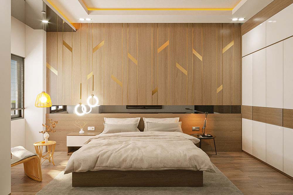 Thiết kế nội thất nhà lệch tầng sang trọng hợp phong thủy